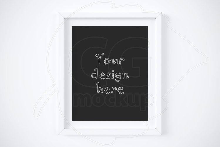 White matted frame 8x10" mockup
