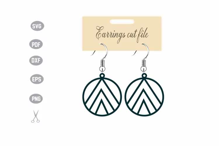 Earrings Template SVG
