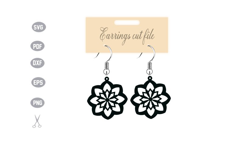 Earrings Template SVG example image 1