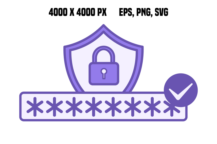 Colored Good Password Icon