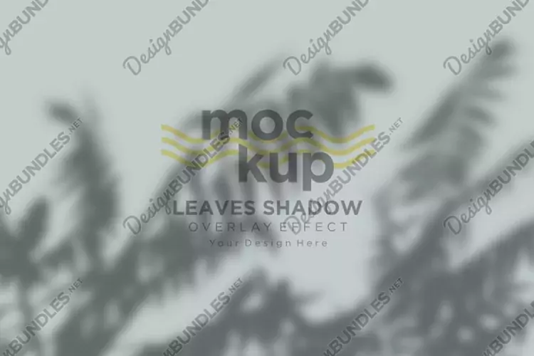 Leaves Shadow Overlay Effect Mockup