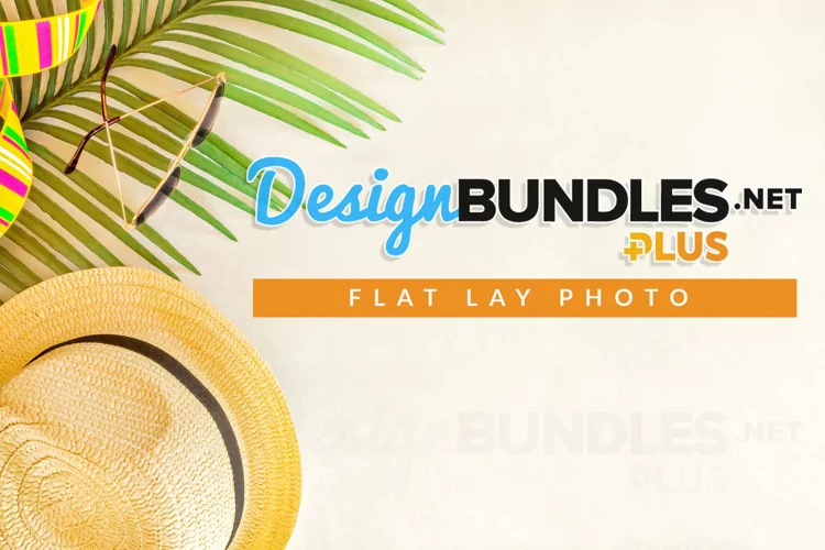 Tropical Summer Flat Lay Photo