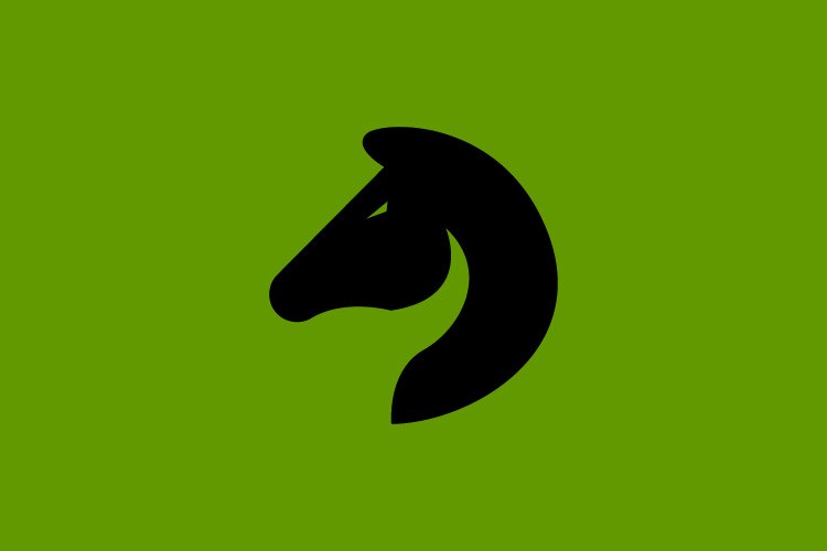 Minimalist horse vector logo template - Eps 10 example image 1