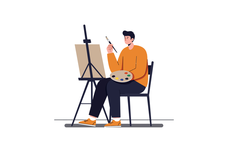 Art Palette Clipart Image 9
