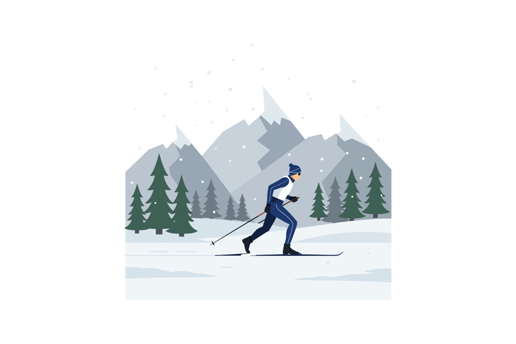 Skier Clipart Image 24