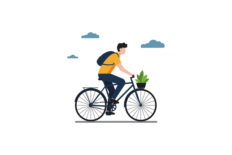 Ride A Bicycle Clipart Image 12