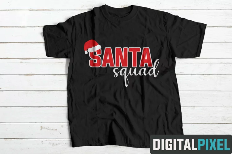 Santa Squad SVG PNG DXF Circut Cut Silhouette 3 Christmas