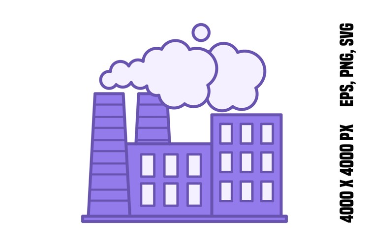 Colored Factory Icon