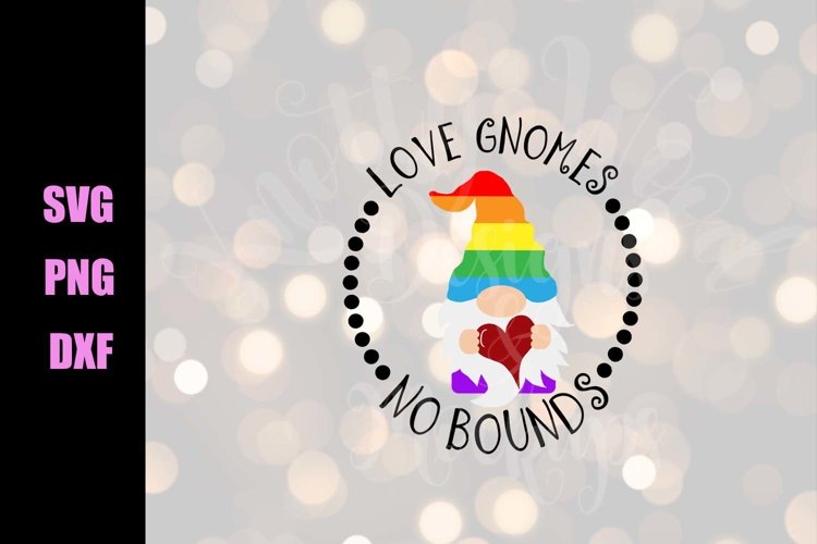 Pride SVG - Love gnomes - Downloadable PNG, DXF, SVG, EP example image 1