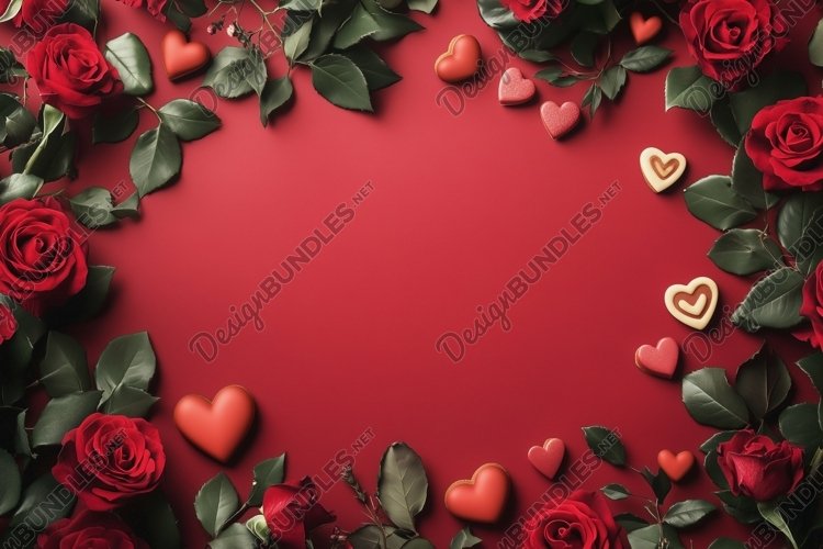 Love Mock Up Flat Lay, Valentine Mockup, Love Flat Lay