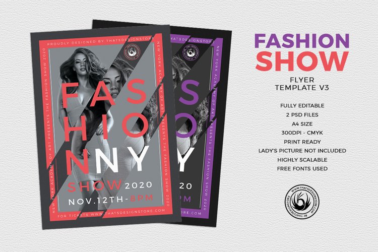 Fashion Show Flyer Template V3 example image 1