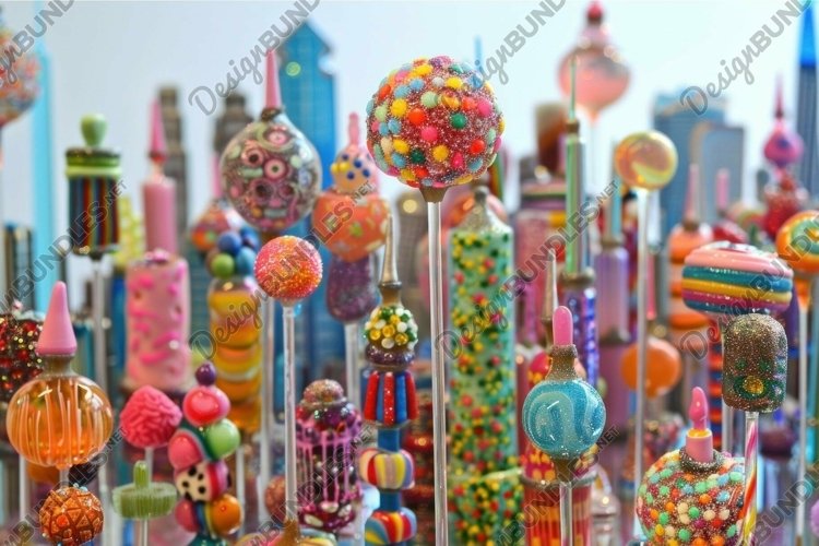 Vibrant Collection Of Fantasy Candy Sculptures