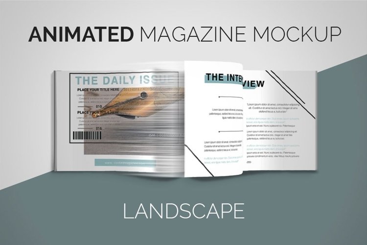 Animated Magazine Mockups | PACK example image 1