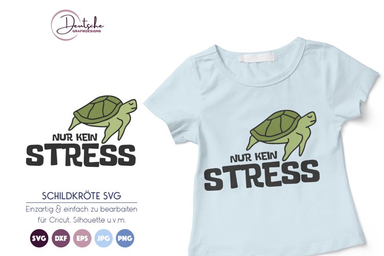 Nur kein STRESS SVG | Schildkröte example image 1