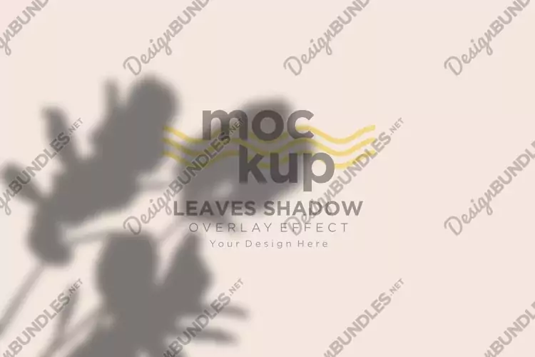 Leaves Shadow Overlay Effect Mockup