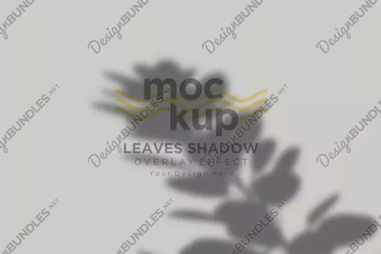 Leaves Shadow Overlay Effect Mockup