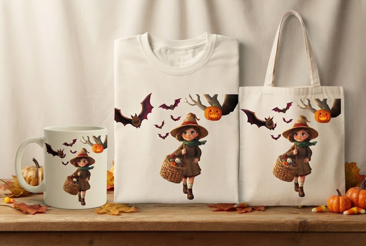 Halloween Scarecrow Girl PNG | Cute Witch Hat Pumpkin Clipar