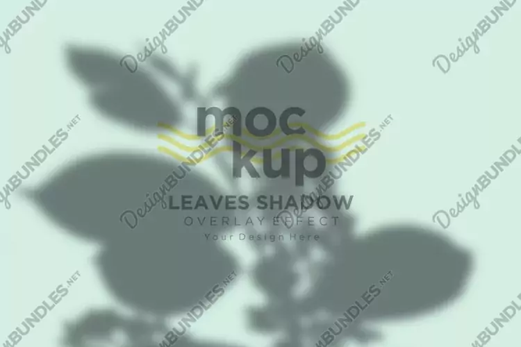 Leaves Shadow Overlay Effect Mockup