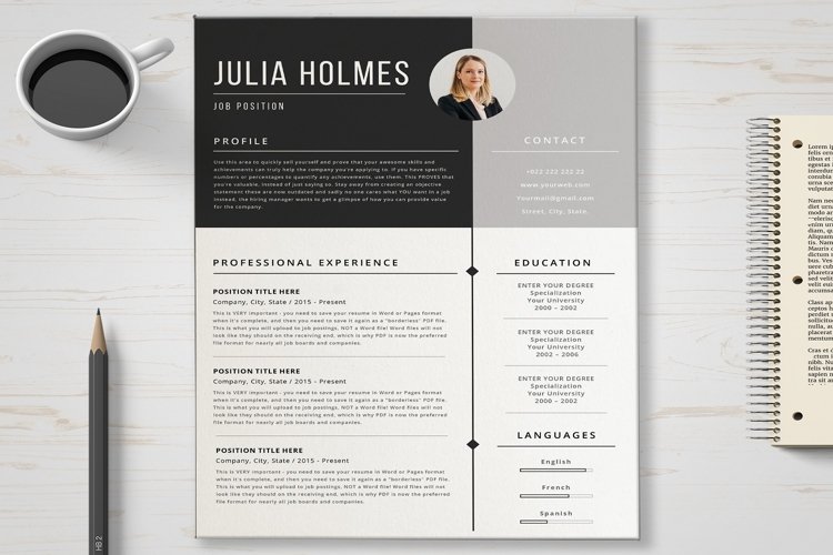 Resume Template example image 1