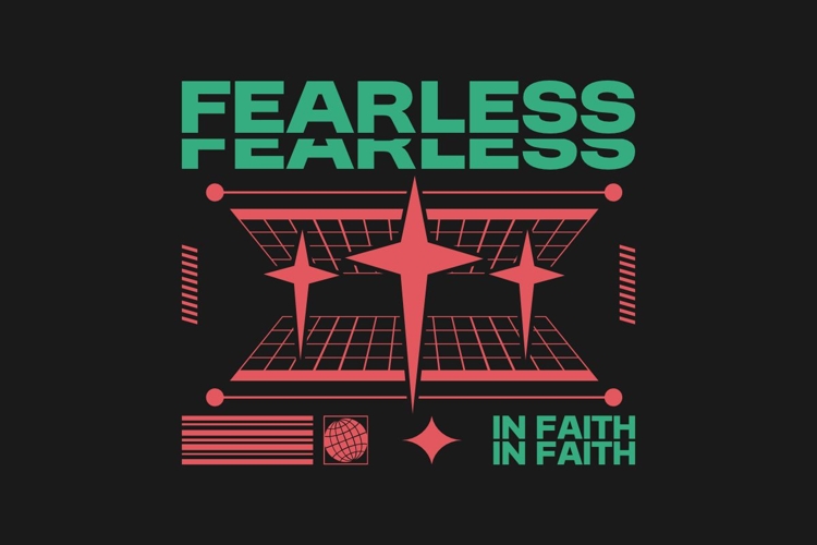 Fearless Christian Streetwear T-shirt Design