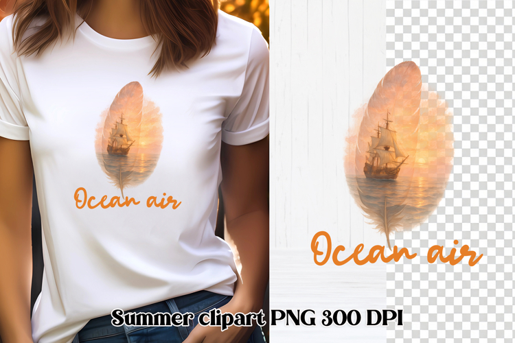 Summer feathers PNG clipart | Summer beach quotes PNG