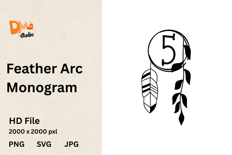 Feather Arc Monogram