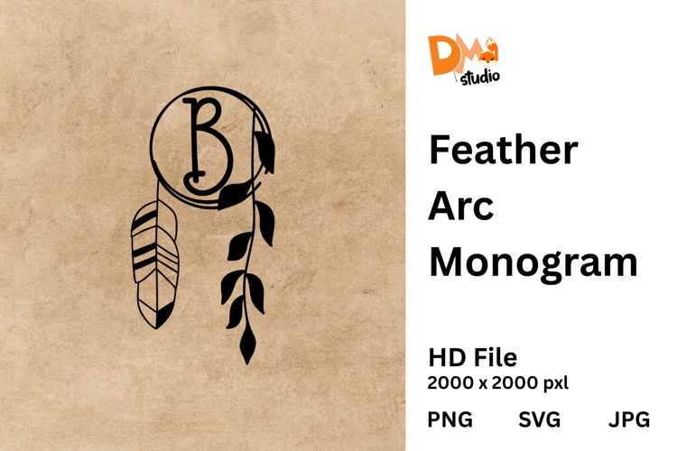 Feather Arc Monogram