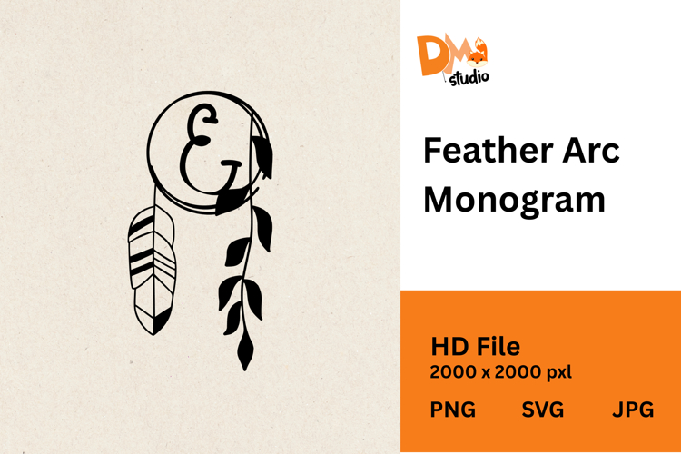 Feather Arc Monogram