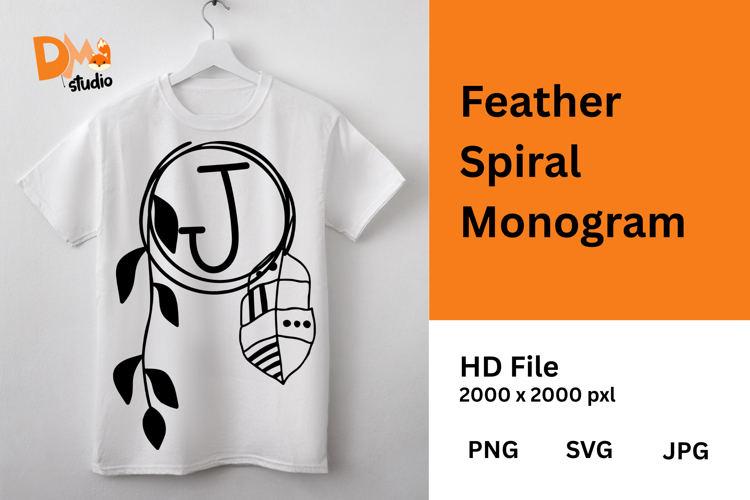 Feather Arc Monogram
