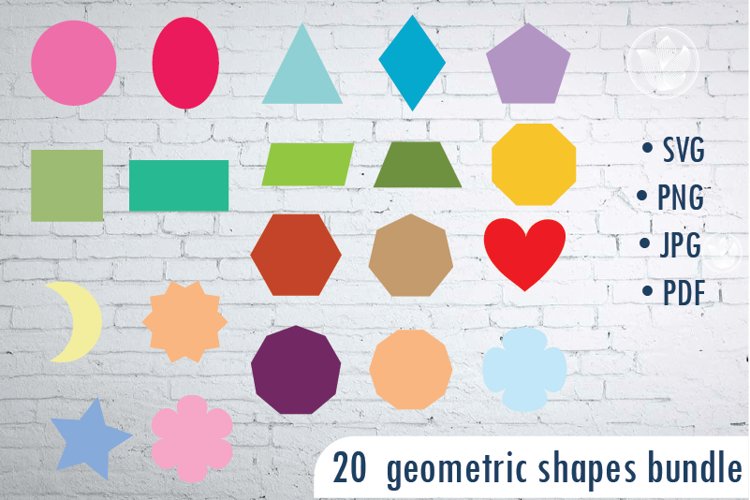 20 Geometric shapes PNG file example image 1