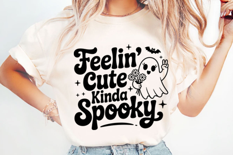 Feelin Cute Kinda Spooky PNG Designs