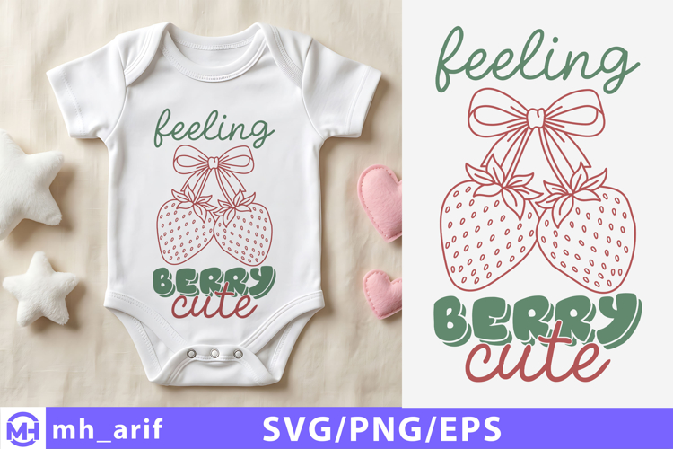 Baby   Kids SVG Berry PNG T-shirt Design