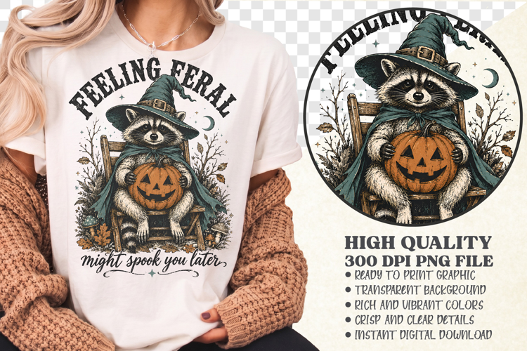 Feeling Feral might spook you later Png,Funny Halloween desi