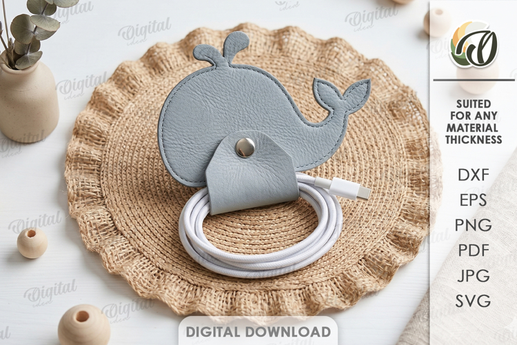 Felt Cable Organizer Laser Cut. Cord Organizer SVG