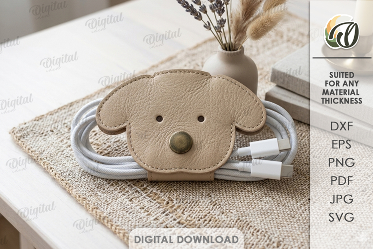 Felt Cable Organizer Laser Cut. Cord Organizer SVG