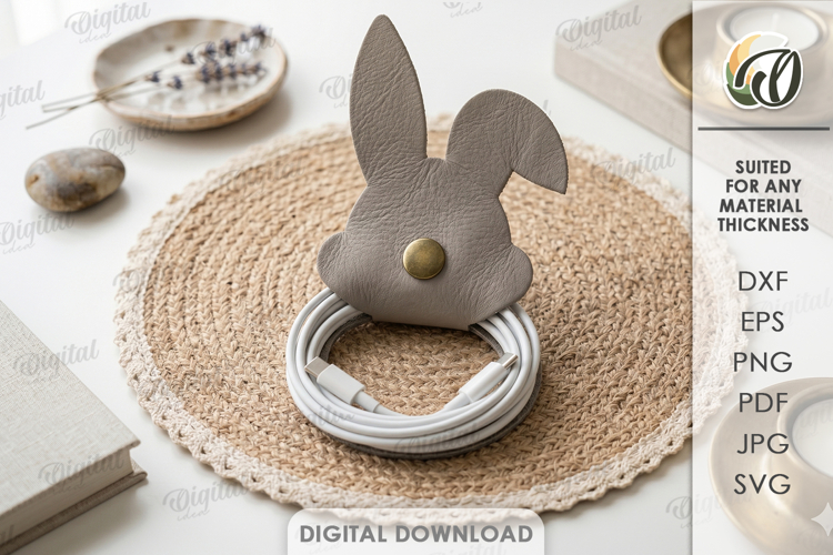 Felt Cable Organizer Laser Cut. Cord Organizer SVG