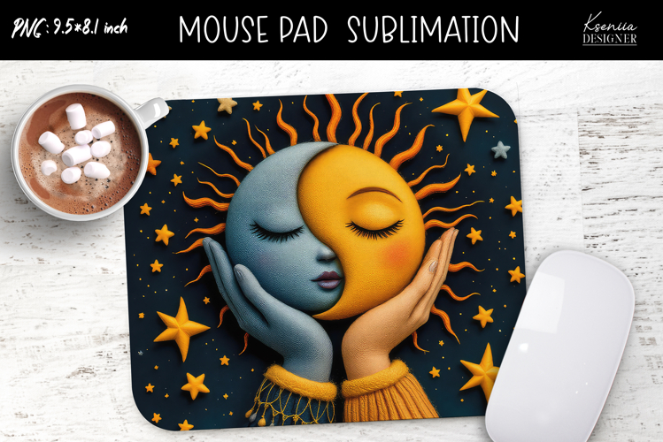 Colorful Magic and Celestial |Felted|Mouse Pad Design