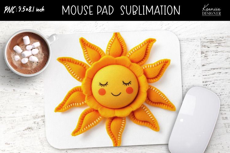 Colorful Magic and Celestial |Felted|Mouse Pad Design