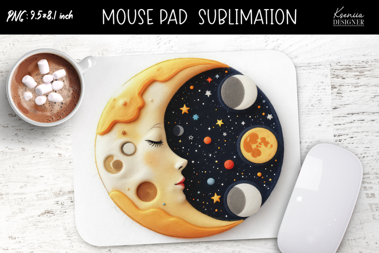 Colorful Magic and Celestial |Felted|Mouse Pad Design