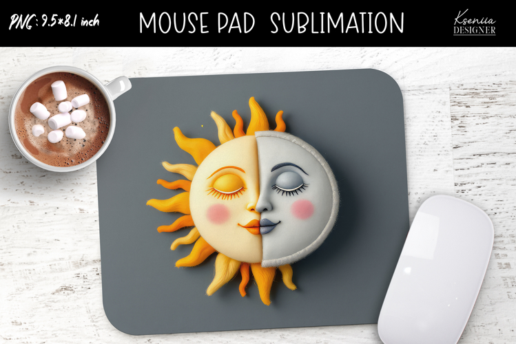 Colorful Magic and Celestial |Felted|Mouse Pad Design