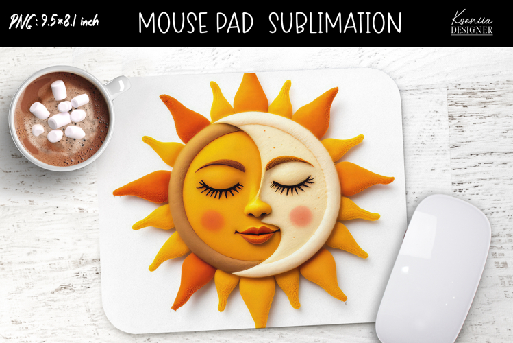 Colorful Magic and Celestial |Felted|Mouse Pad Design