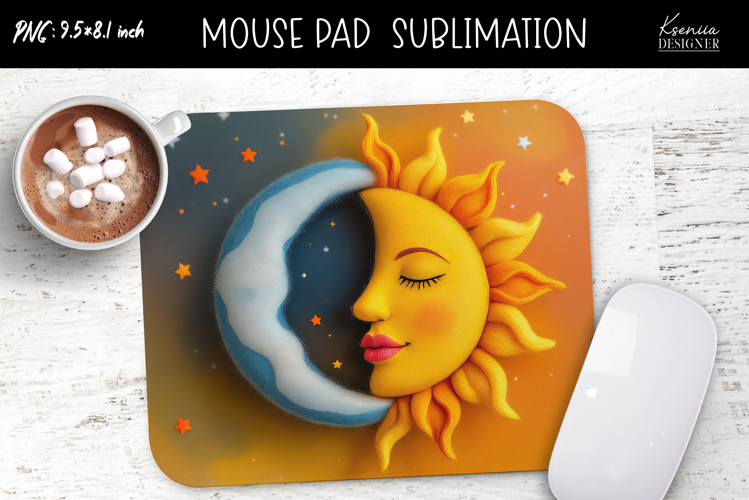 Colorful Magic and Celestial |Felted|Mouse Pad Design