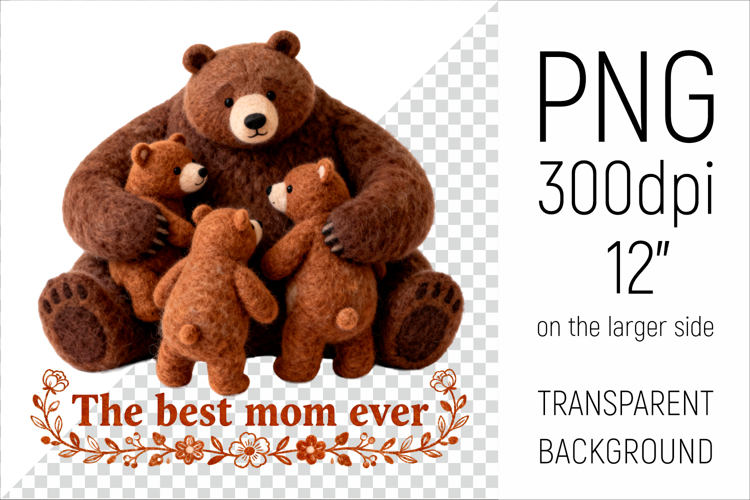 Mama Bear Png Image 5