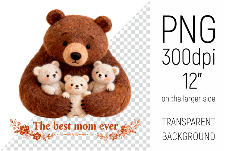 Mama Bear Png Image 10