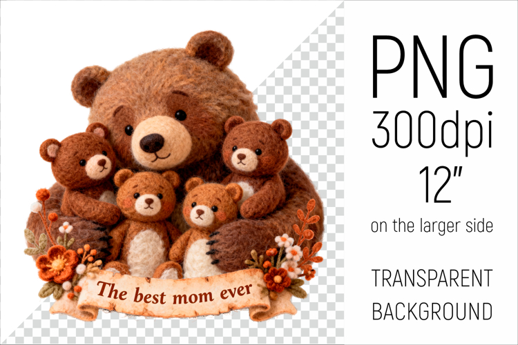 Mama Bear Png Image 12