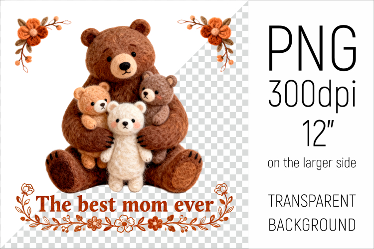 Mama Bear Png Image 9