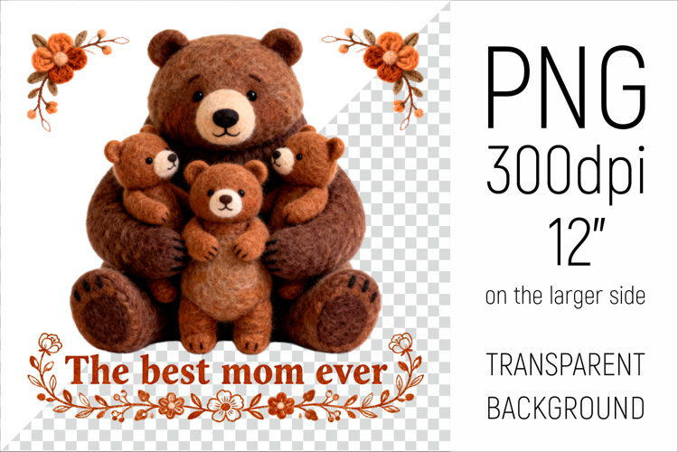 Mama Bear Png Image 8