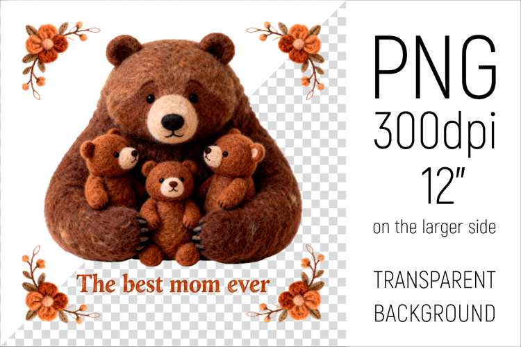 Mama Bear Png Image 3