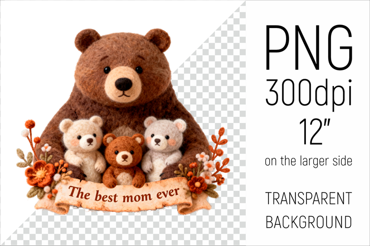 Mama Bear Png Image 11