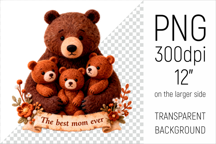 Mama Bear Png Image 13